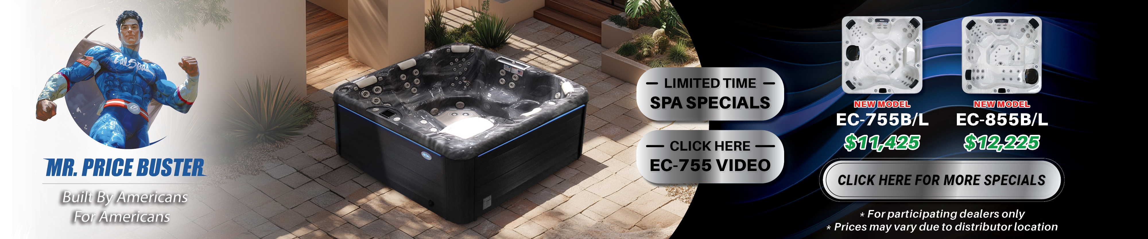 Calspas hot tub being used in a family setting - New Brunswick